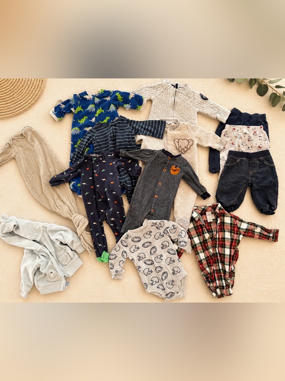 13-Piece Baby Boy Bundle 3-6 Months | Sleepers, Outfits & Basics